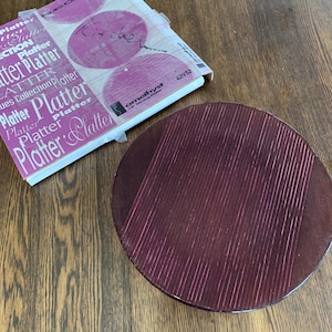 Vintage Amethyst 13&quot; Round Glass Platter Dish 42932