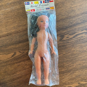 Fibre Craft Vintage 1988 World Friends Hispanic Doll New in Package