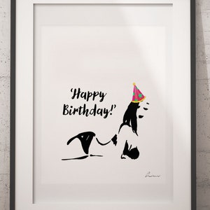Happy Birthday Funny Printable Card Sexy Happy Birthday Etsy