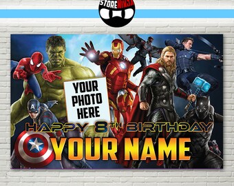 superhero banner etsy