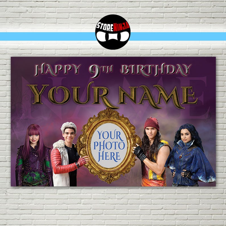 BANNER Descendants High Quality Party Banner