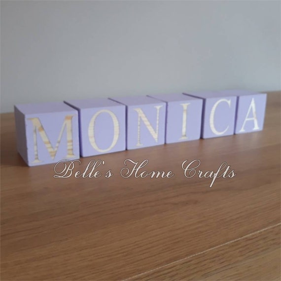 etsy baby name blocks