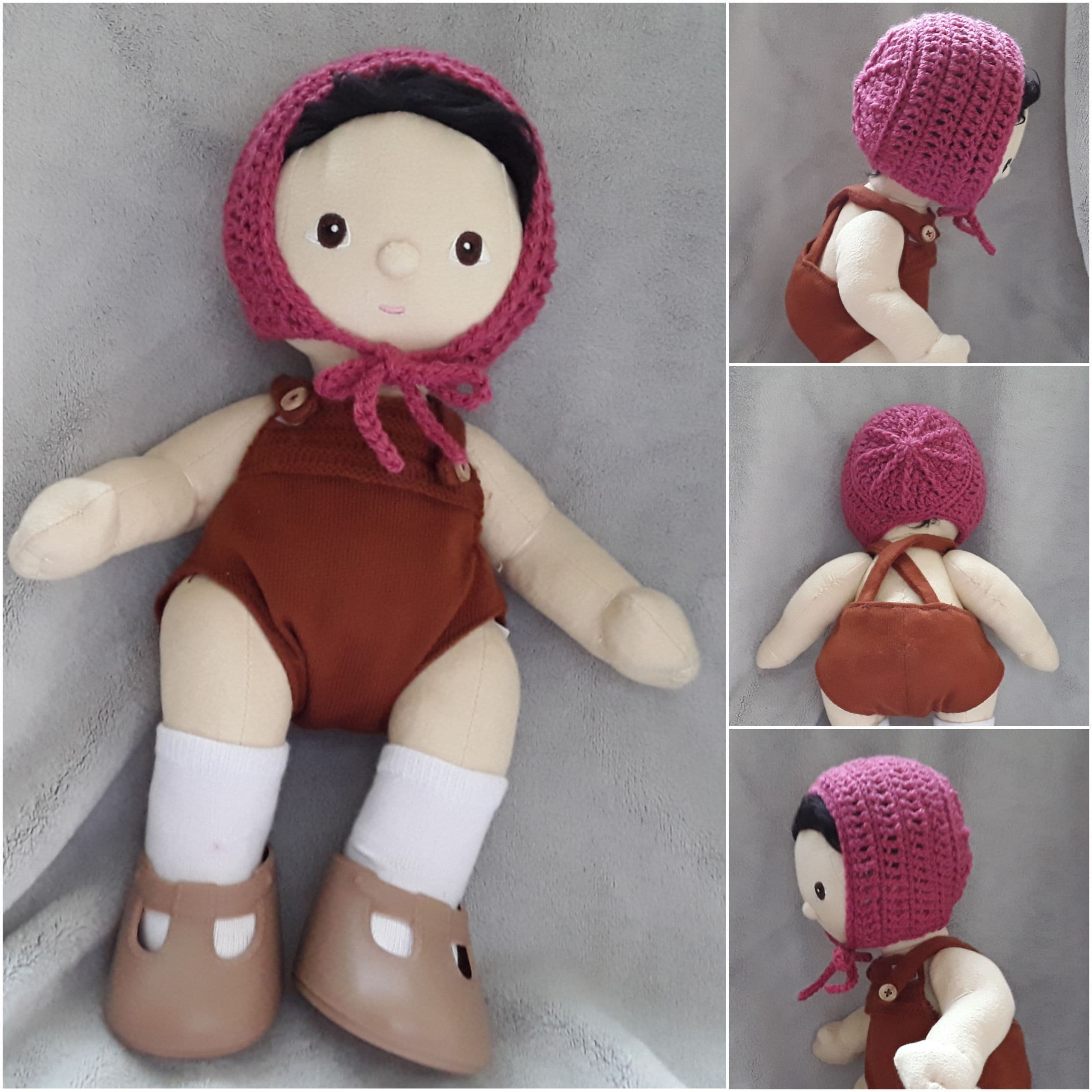 Dinkum Doll Clothes Hand Crocheted With Ties Etsy