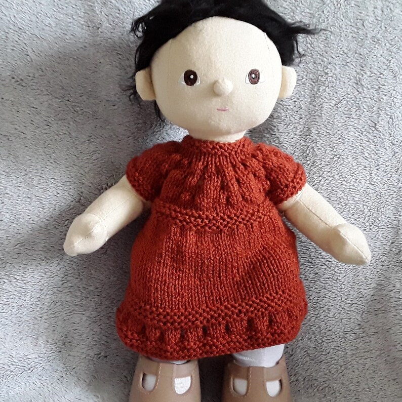 Dinkum Doll Clothes Hand Knitted Dress Various Colours Etsy