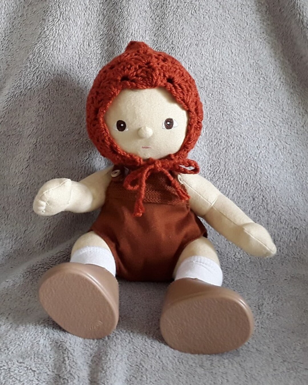 Dinkum Doll Clothes Hand Crocheted Pixie Hat With Ties 47 Different