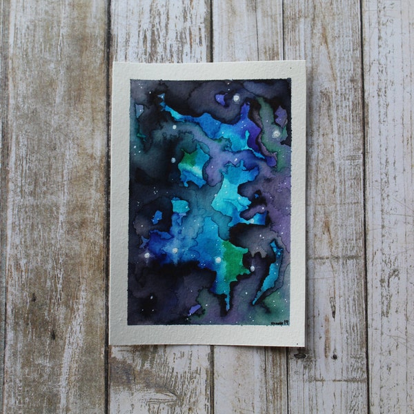 Galaxy Watercolor | Gemini Constellation