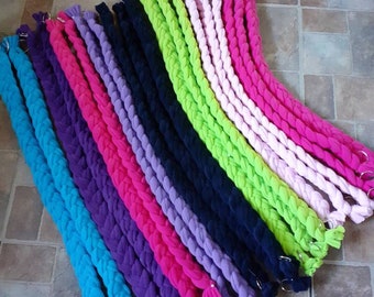 Ropes x 4 (fleece plaited) for rats, birds and other small animals