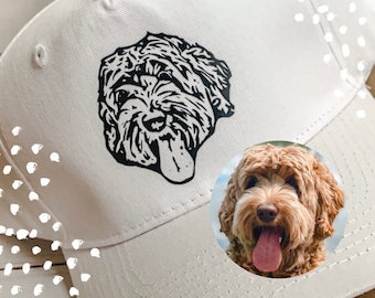 Custom Pet Portrait Hat | Personalized Dog & Cat Dad Gift