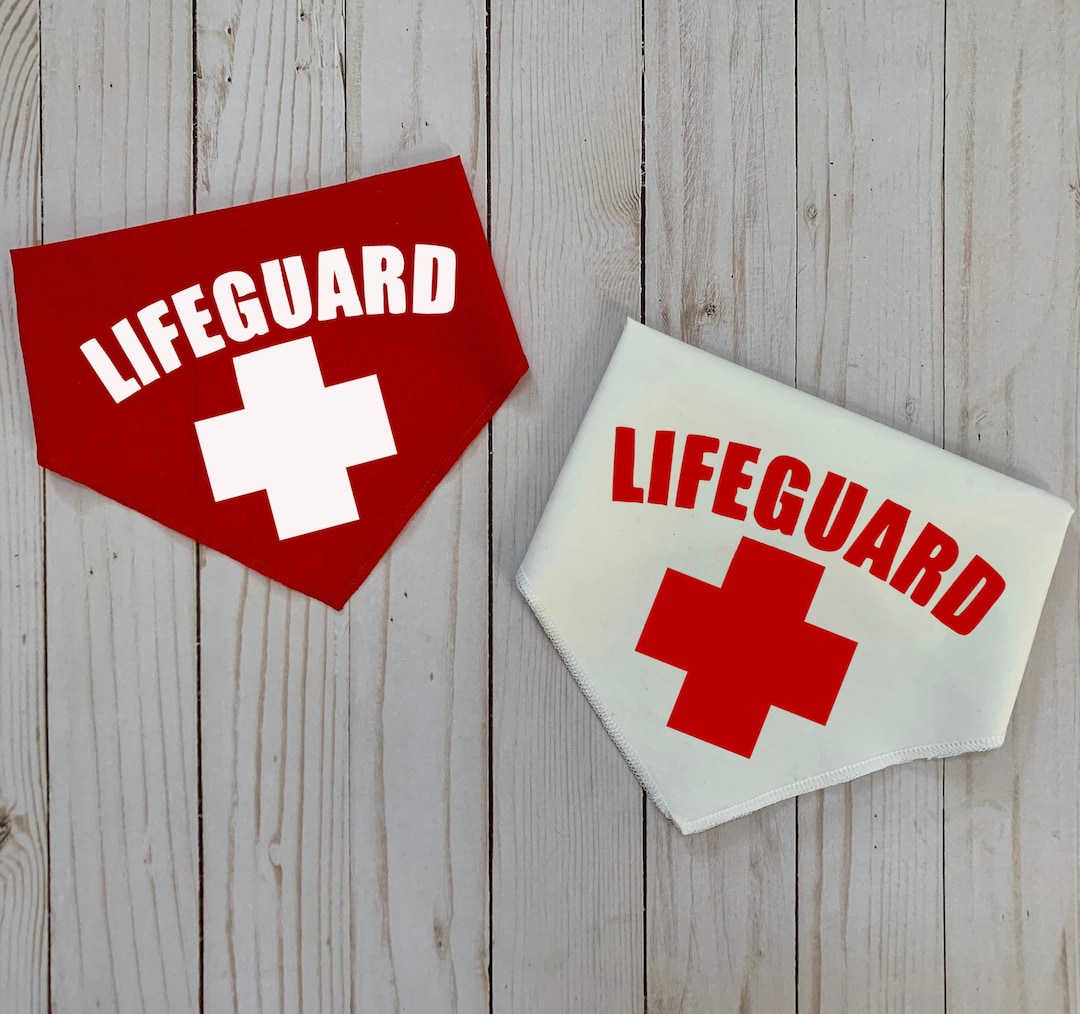 Lifeguard Bandana Beach Bandana Animal Accessories Handkerchief Summer