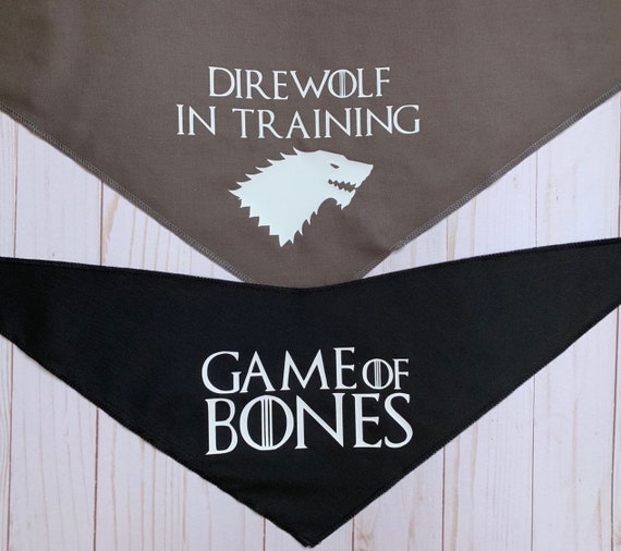 direwolf in training bandana