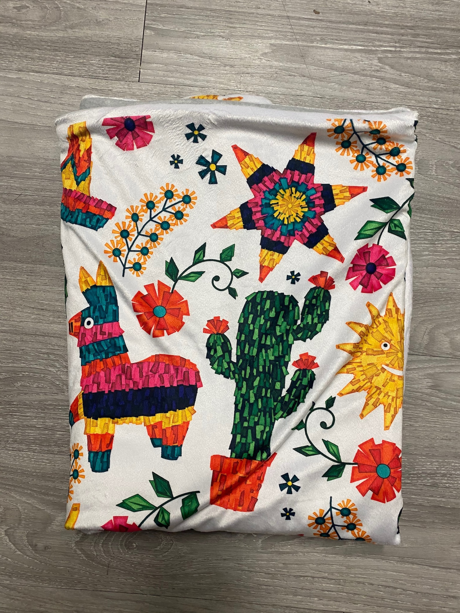 Mexico Themed Flannel Blanket Baby blanket Mexican baby bib Etsy