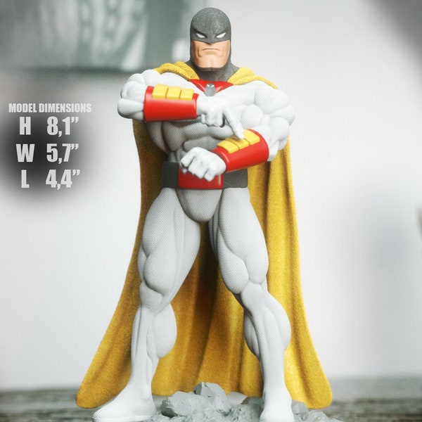 Space Ghost Classic Space Hero STL - Iconic Galactic Guardian Model for 3D Printing