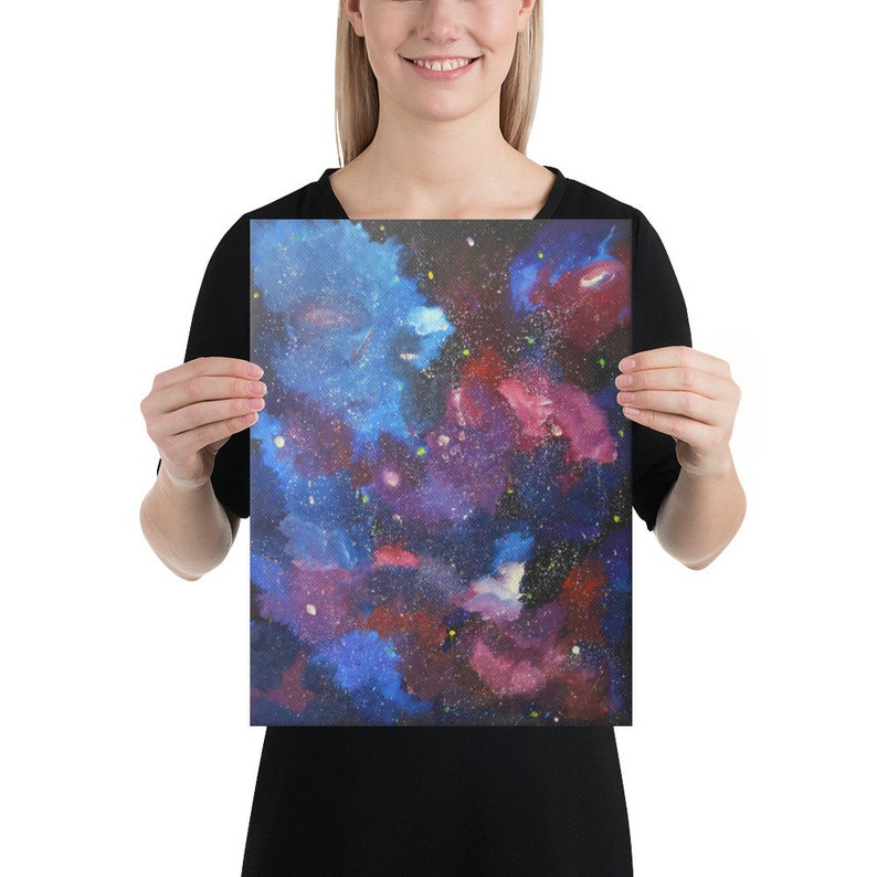 Nebula decor Galaxy print Space fabric art Galaxy fabric Space wall art Astronomy gift Colorful nebula Space poster Space canvas