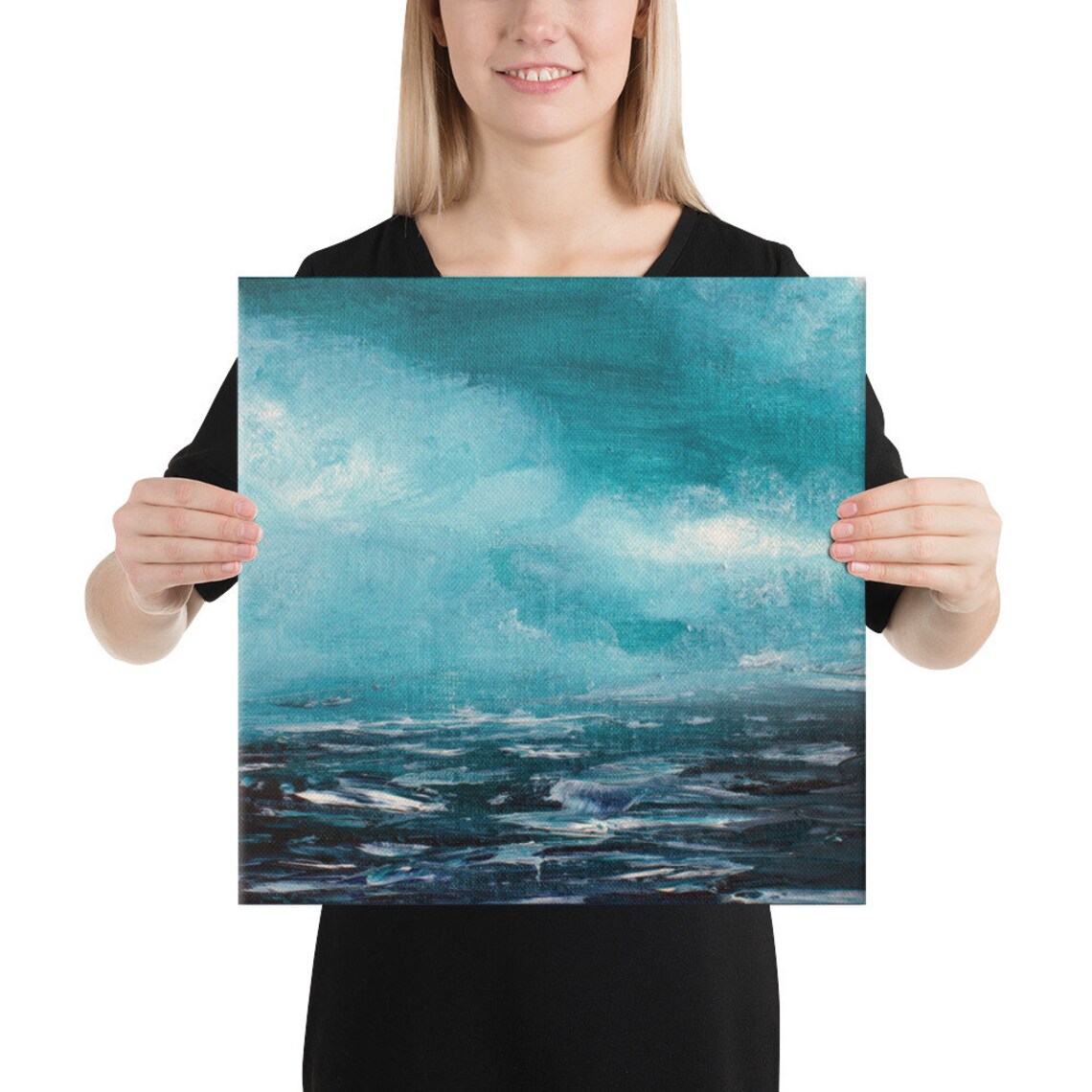 Ocean Painting Sky Painting Contemporary Art Sea Landscape Etsy