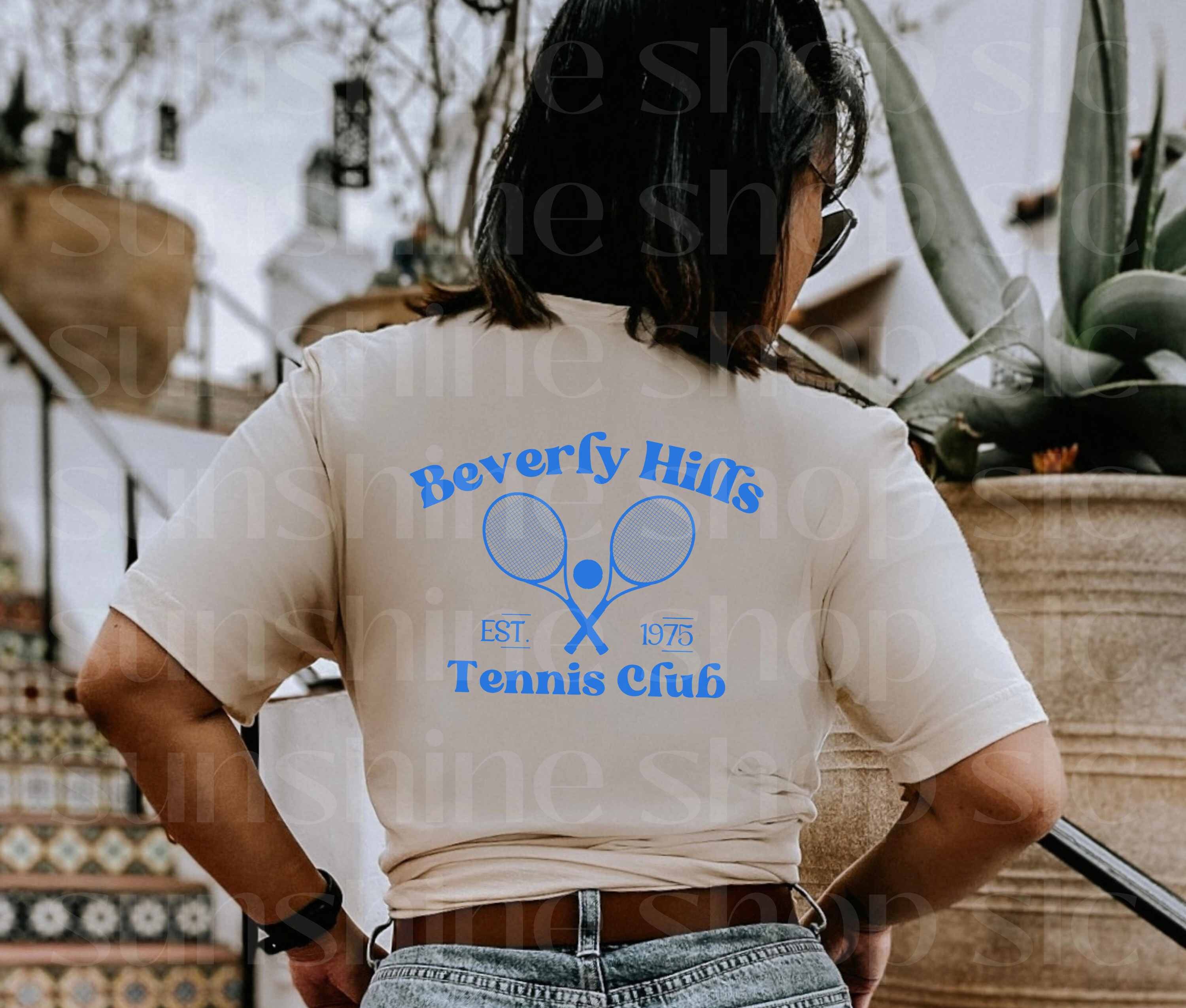 Beverly Hills Tennis Club Shirt Tennis Tee Preppy Aesthetic - Etsy