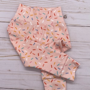 Donut Harem Pants. Donut Legging, Baby Donut Harem Pants, Baby Girl Pants, Girl Leggings Size 0-4T, Toddler Pants, Organic, Donut Sprinkle