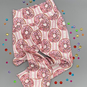 Girl Donut Harem Pants. Girl Donut Legging, Baby Girl Donut Harem Pants, Baby Girl Pants, Girl Leggings Sizes 0-3T, Toddler Pants, Organic