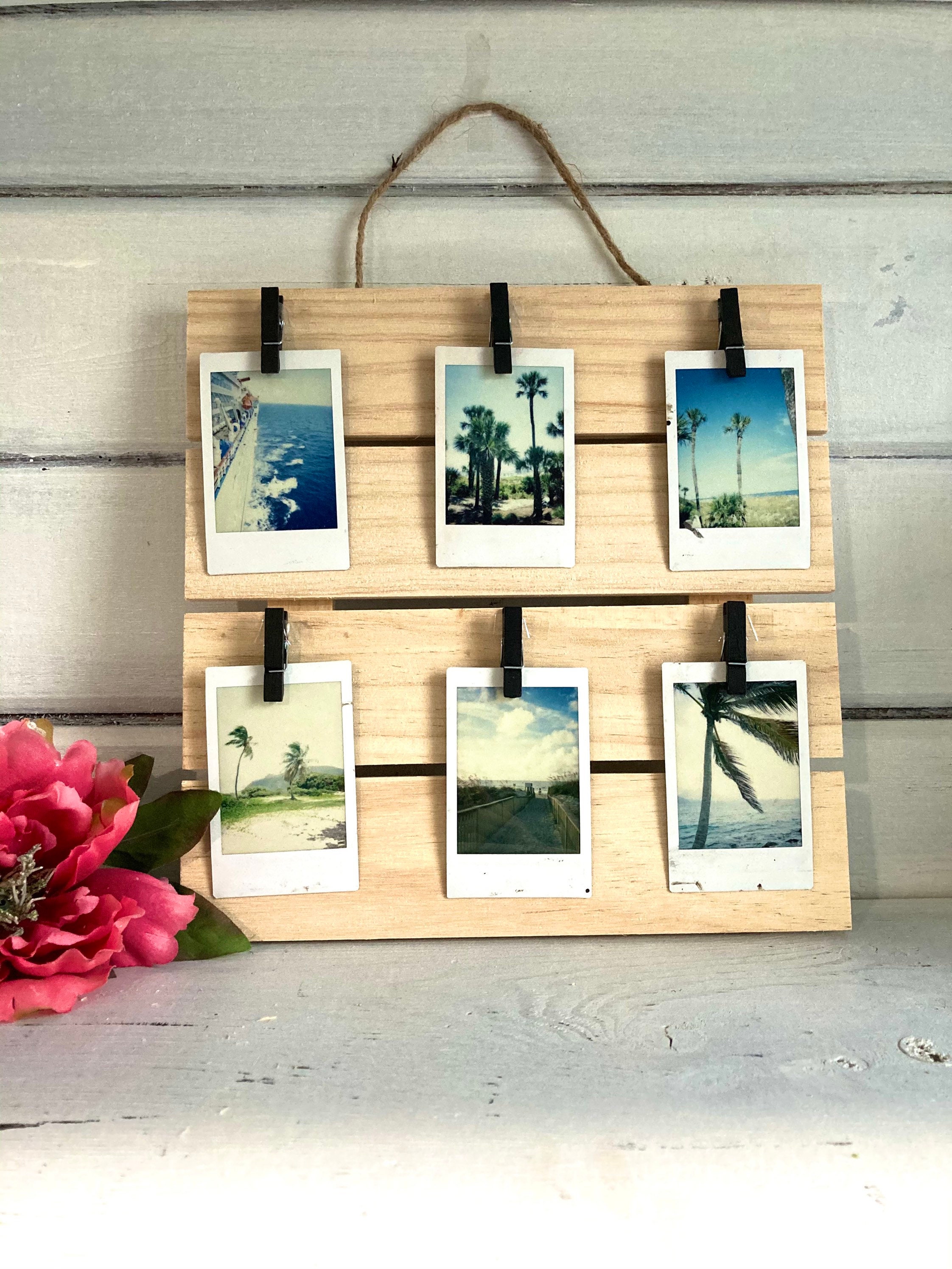 6 Instax Mini Wall Wood Photo Holder Picture Frame Etsy