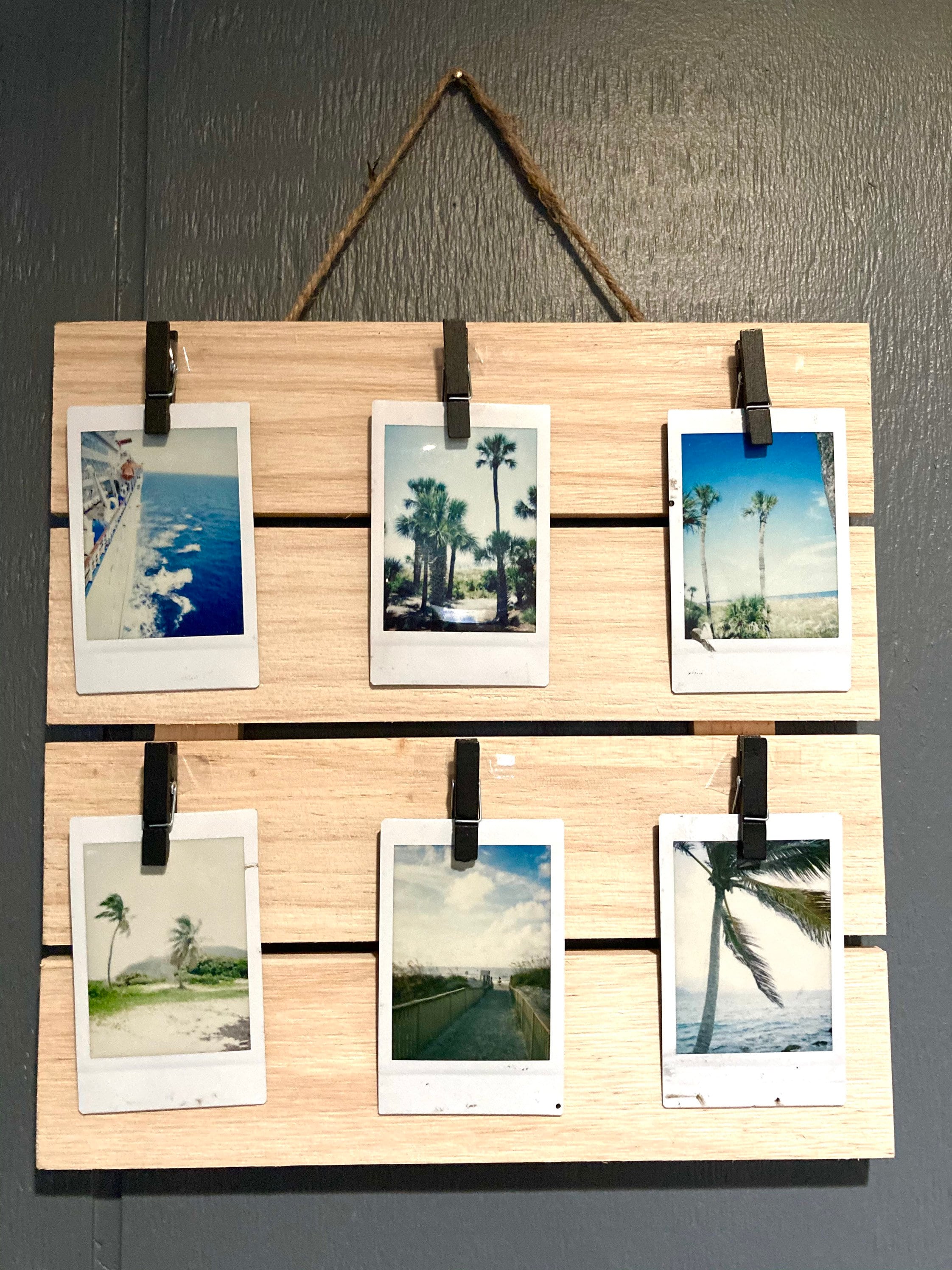 6 Instax Mini Wall Wood Photo Holder Picture Frame Etsy