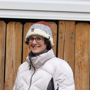 Striped Knit Hat for men or women