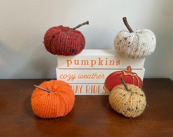 Small Knit Pumpkins