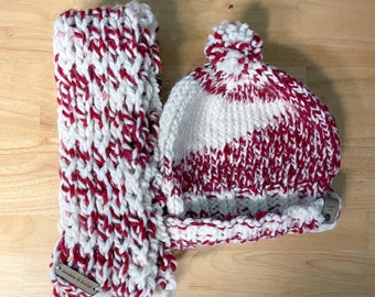 Christmas Knit Scarf & Hat set