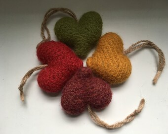 Hanging Felted Hearts-made to order