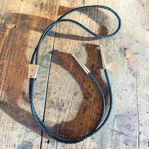 Bolo tie kit, leather, slide and ends bild 3