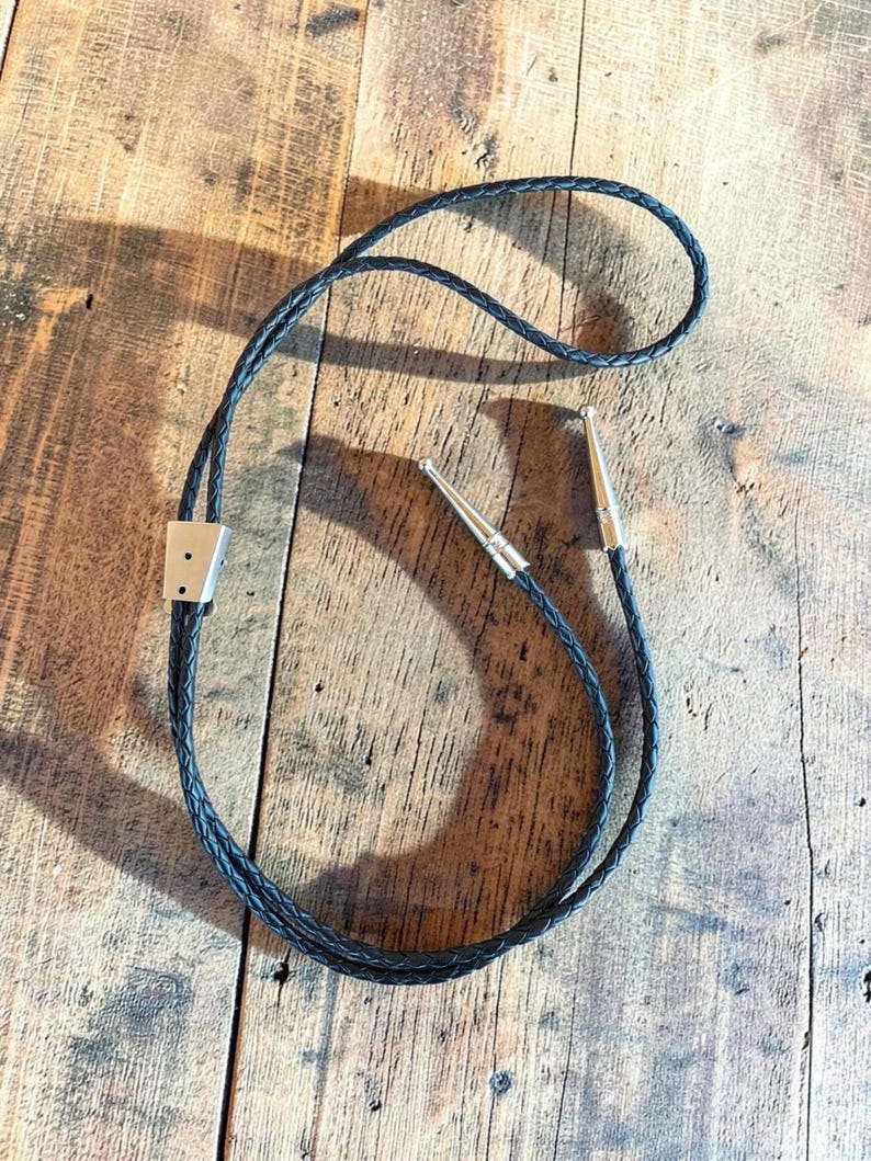 Bolo tie kit, leather, slide and ends bild 3