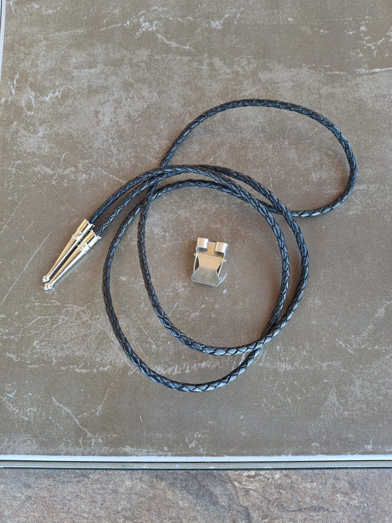 Bolo tie kit, leather, slide and ends bild 4