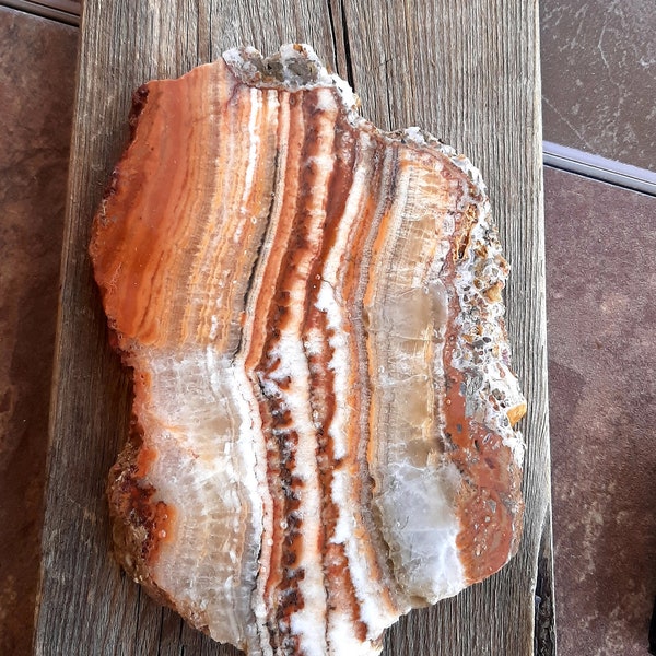 Calcite Layered rock slab