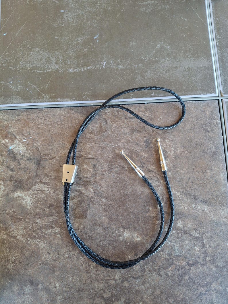 Bolo tie kit, leather, slide and ends bild 5