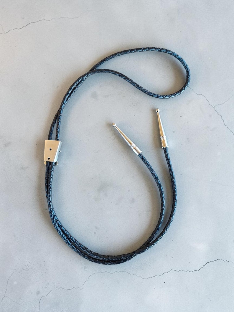 Bolo tie kit, leather, slide and ends bild 1