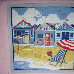 A Makower Fabric Panel From A Series Called "Sail Away" FREE P&P