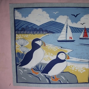 A Makower Fabric Panel From A Series Called "Sail Away " FREE P&P