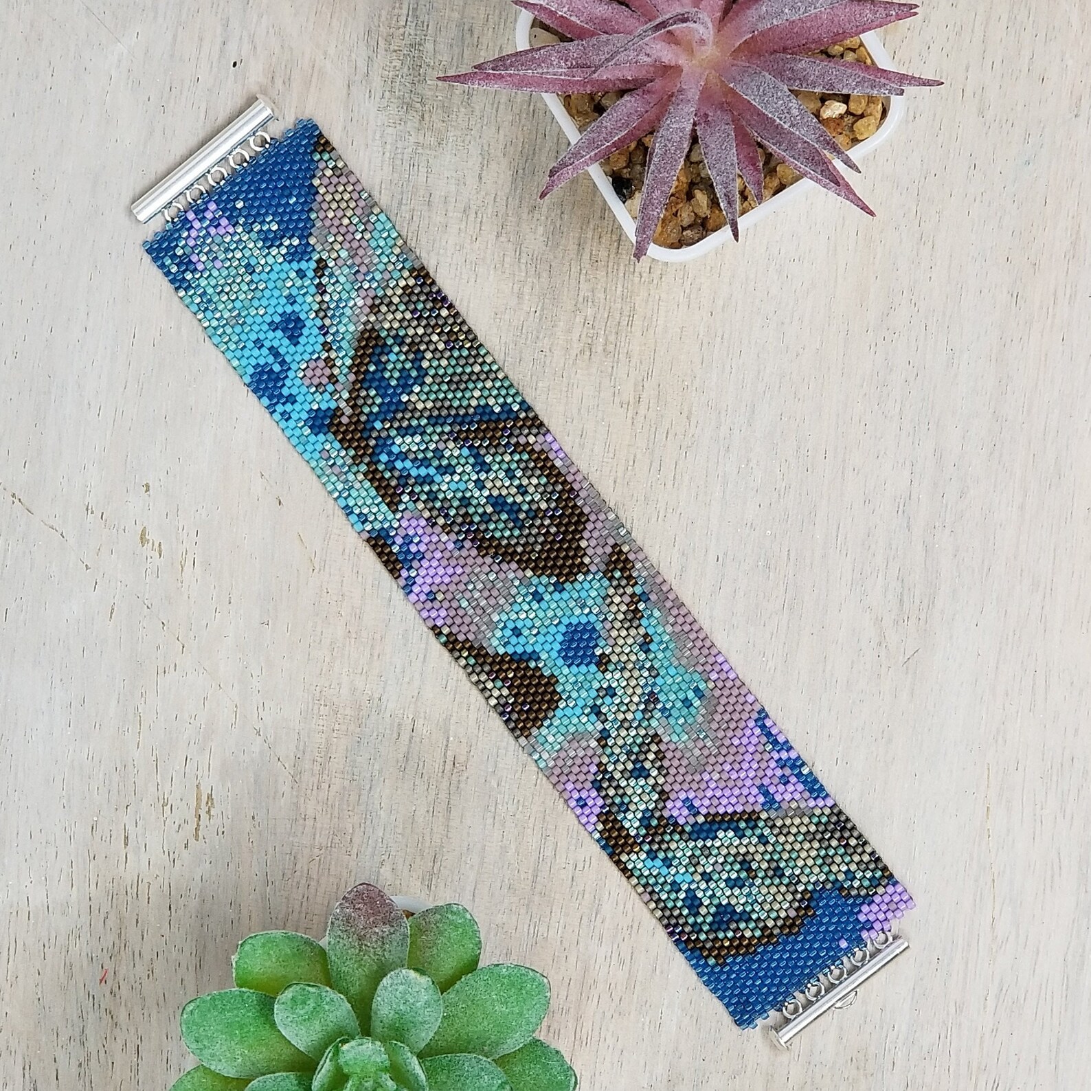 Peyote Beading Kit Oksannabeadpatterns Butterfly Peyote Etsy