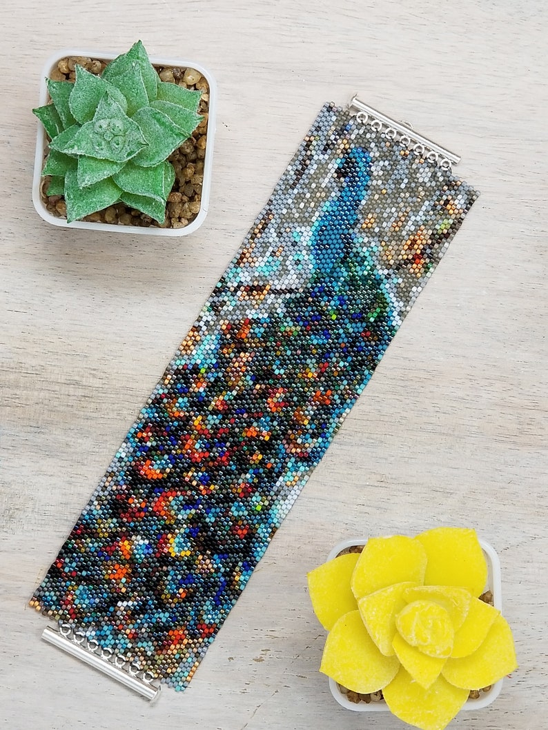 Peyote Beading Kit Theabstractbeader Whimsey 1 Peyote Pattern Bracelet