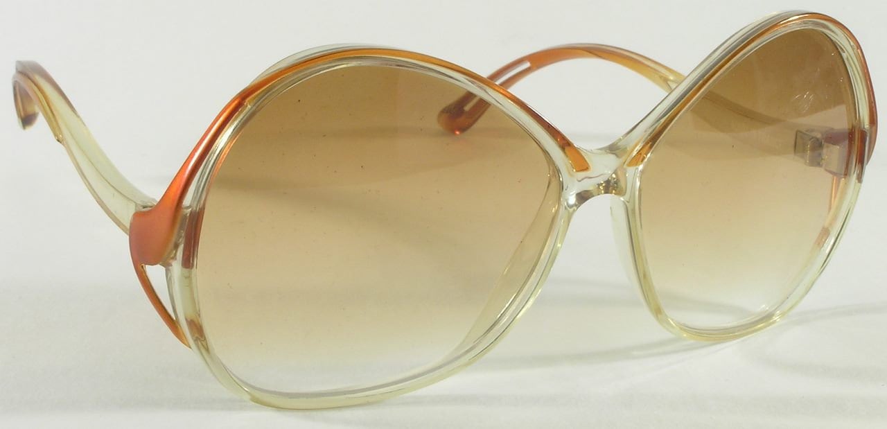 Plaza Sunglasses 1212 White USA Vintage Retro Vintage Plastic White Retro Sunglasses, Aviator Style  main image 3