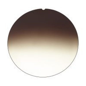 May include: A round, brown gradient filter with a white center. The filter is designed to create a soft, gradual transition from dark to light.