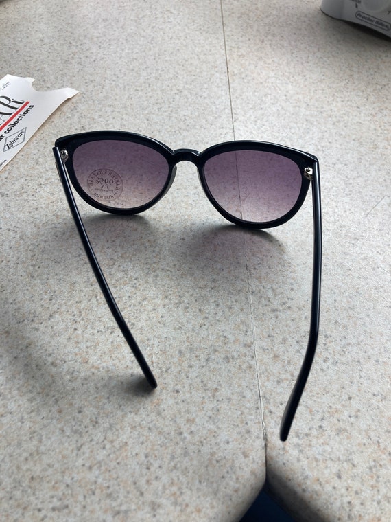 Vintage Harpers Bazaar style 81 sunglasses black - image 3