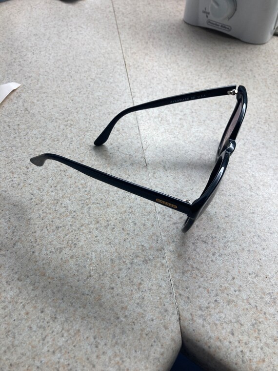 Vintage Harpers Bazaar style 81 sunglasses black - image 2