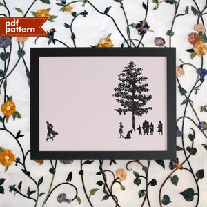 Berserk Panel Manga Anime Cross Stitch Pattern PDF ONLY Embroidery Pattern 200x140 Stitch DIY Birthday Gift Minimalist Black White Beginner