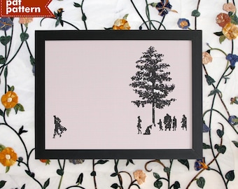 Berserk Panel Manga Anime Cross Stitch Pattern PDF ONLY Embroidery Pattern 200x140 Stitch DIY Birthday Gift Minimalist Black White Beginner