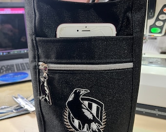 Collingwood Magpies Water Bottle/ Sling Bag