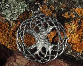 Celtic pendant Tree of Life, Solid silver pendant, Nature pendant, Family tree Gift, Viking pendant, Protection pendant, Yggdrasil jewelry