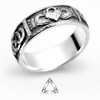 Sterling Silver Women's Claddagh Heart Love Ring – Classic 925 Silver Band, 6mm Width, Sizes 1-10