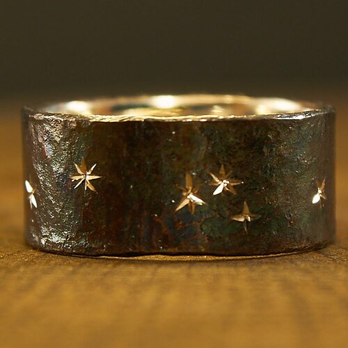 Sterling Silver Constellation Ring Stars Ring Night Sky Etsy