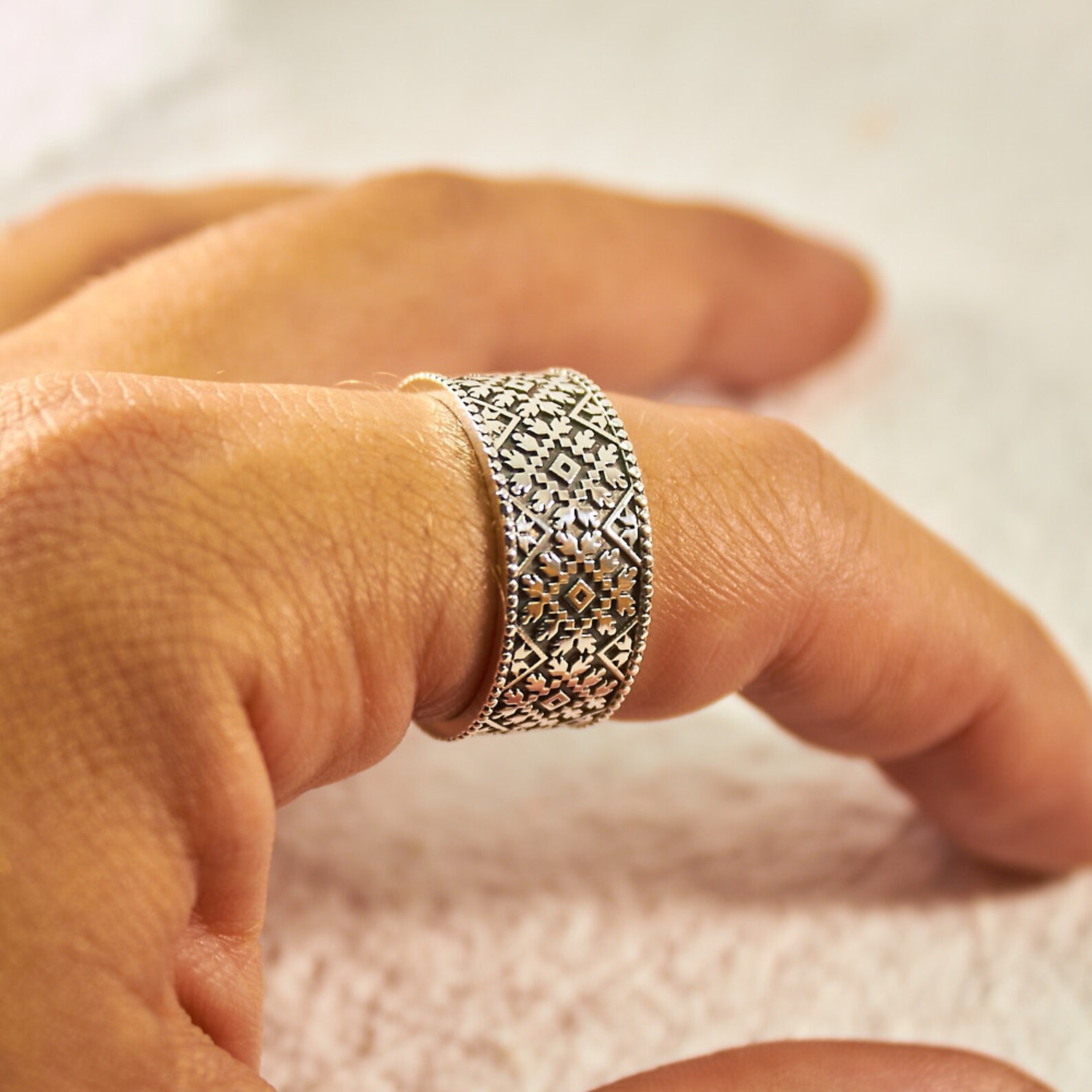 Wedding rings Ethnic rings Ukrainian style Boho jewelry Etsy