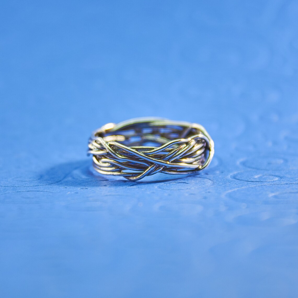 Sterling Silver Wire Ring Coil Ring Fused Ring Twisted Etsy