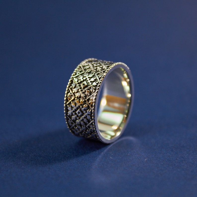 Wedding rings Ethnic rings Ukrainian style Boho jewelry Etsy